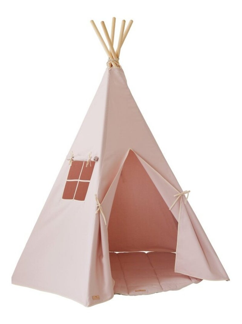 Tente Tipi avec tapis et en coton Rose - Kiabi