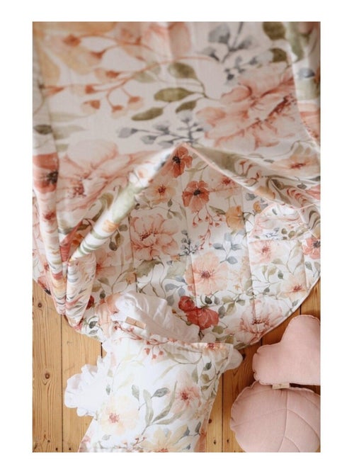 Tente Tipi avec tapis Flower power en coton - Kiabi