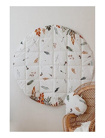 Tente Tipi avec tapis Forest Friends en coton