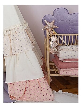 Tente Tipi avec tapis Forget-me-not en coton