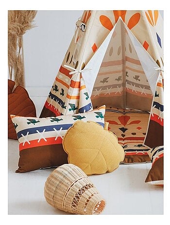 Tente Tipi avec tapis Native vibe en coton