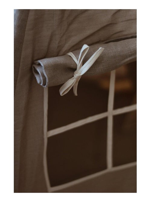 Tente Tipi avec tapis Natural Linen en lin - Kiabi