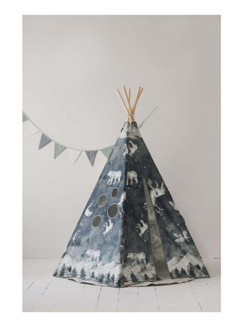 Tente Tipi avec tapis Night Sky en coton - Kiabi