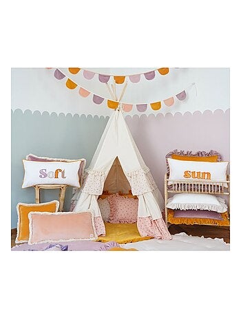 Tente Tipi avec volants en coton