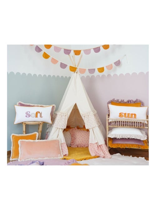 Tente Tipi avec volants en coton - Kiabi