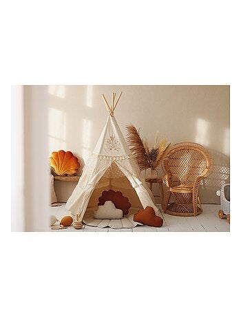 Tente Tipi Boho à volants en coton