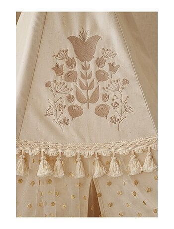 Tente Tipi Boho à volants en coton