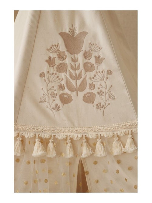 Tente Tipi Boho à volants en coton - Kiabi