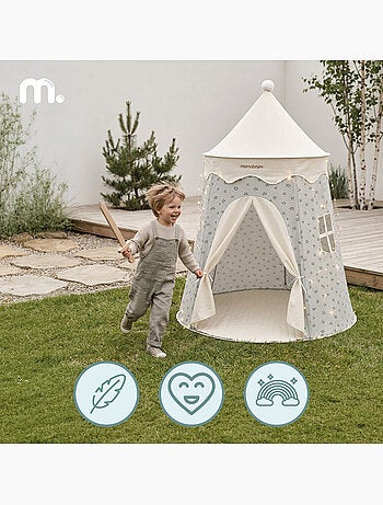 Tente tipi château de jeu enfant avec led mamabrum