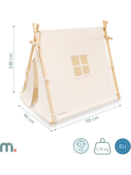 Tente tipi de jeu en bois enfant 110x90x120cm led mamabrum - Kiabi Tente tipi de jeu en bois enfant 110x90x120cm led mamabrum - Kiabi