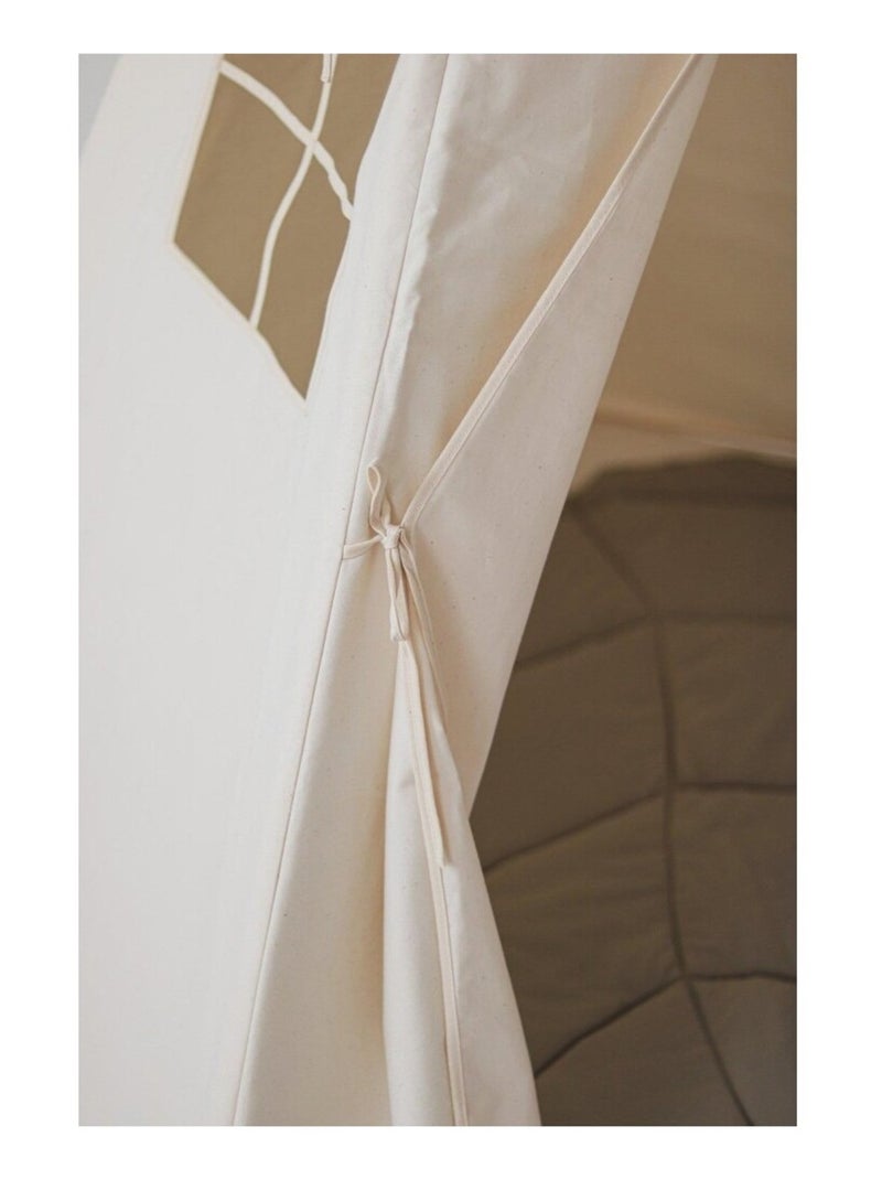 Tente Tipi en coton Beige - Kiabi