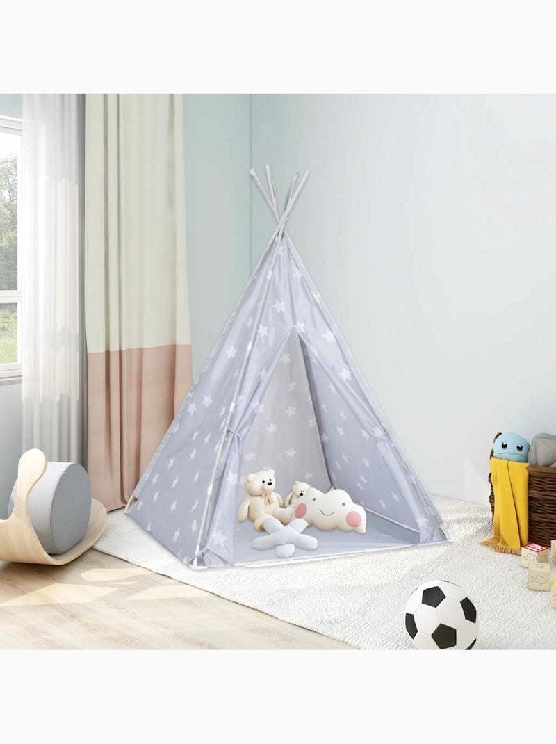 Tente tipi enfant en polyester à étoiles 115 x 115 x 160 - vidaxl N/A - Kiabi