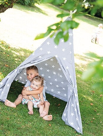 Tente tipi étoilée + sac de transport 'Little Stars' - ROBA