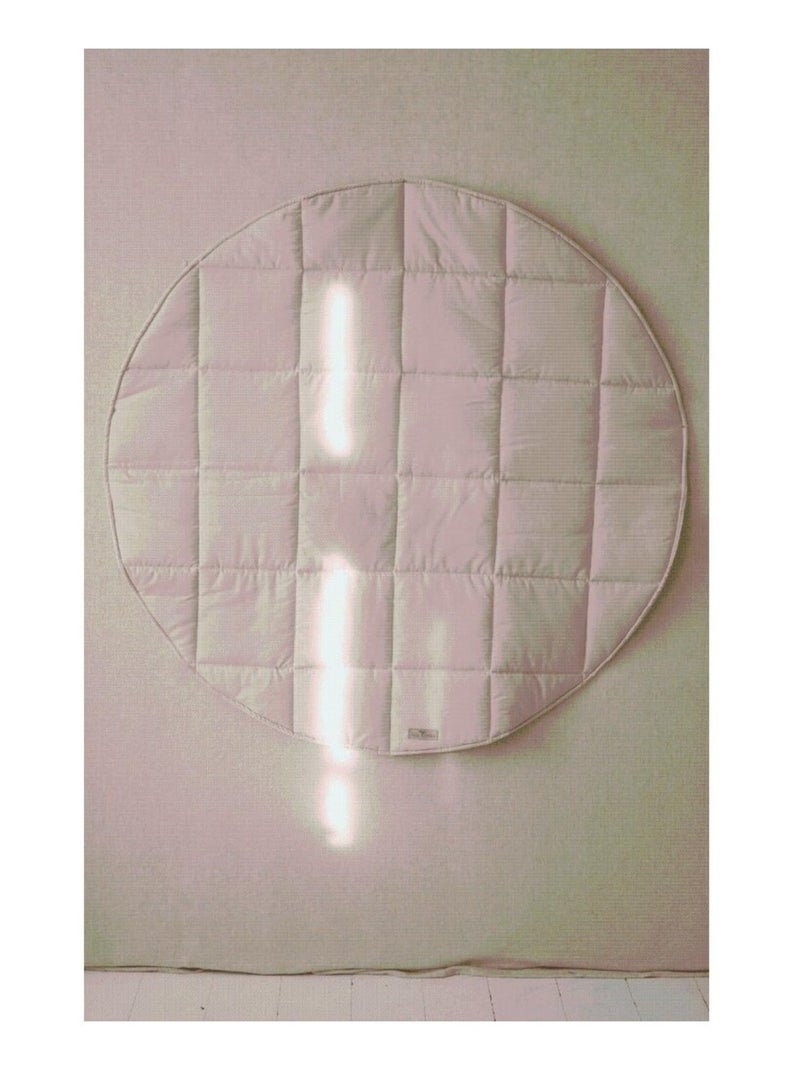 Tente Tipi Fluffy Pompoms avec tapis  en coton Beige - Kiabi