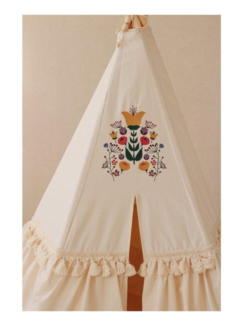 Tente Tipi Folk à volants en coton - Kiabi