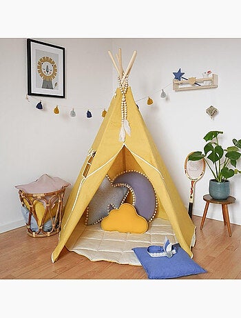 Tente Tipi Jaune Miel Jaune