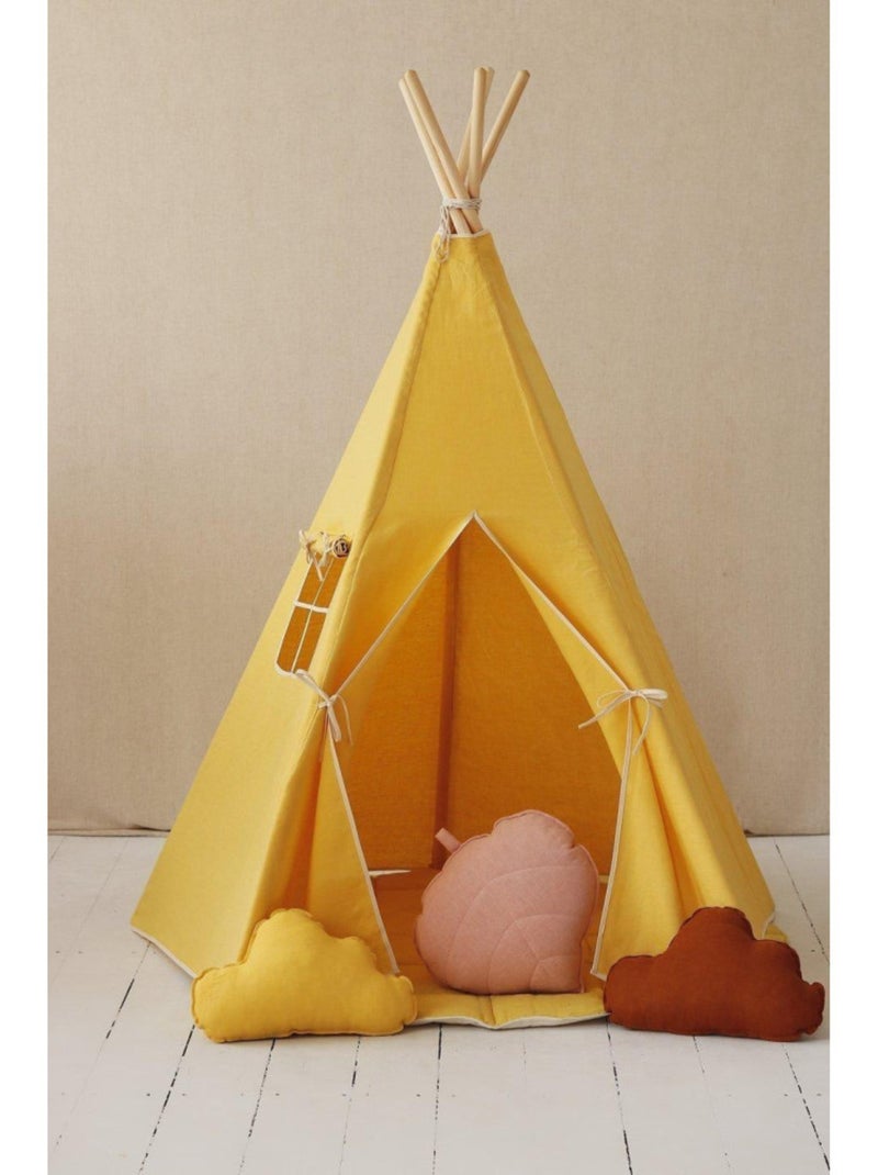 Tente Tipi Jaune Miel Jaune Jaune - Kiabi