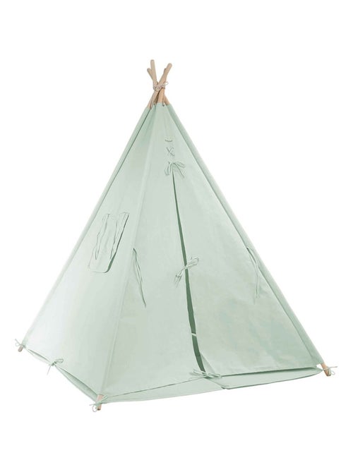 Tente tipi kaki pour enfant bois FSC et coton Alba de Sunny - Kiabi