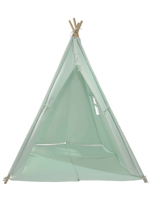 Tente tipi kaki pour enfant bois FSC et coton Alba de Sunny - Kiabi