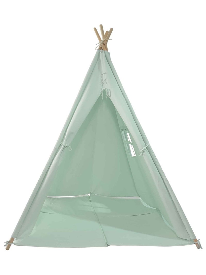Tente tipi kaki pour enfant bois FSC et coton Alba de Sunny Vert - Kiabi
