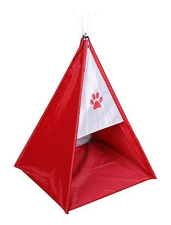 Tente tipi pour chien petit modèle avec coussin