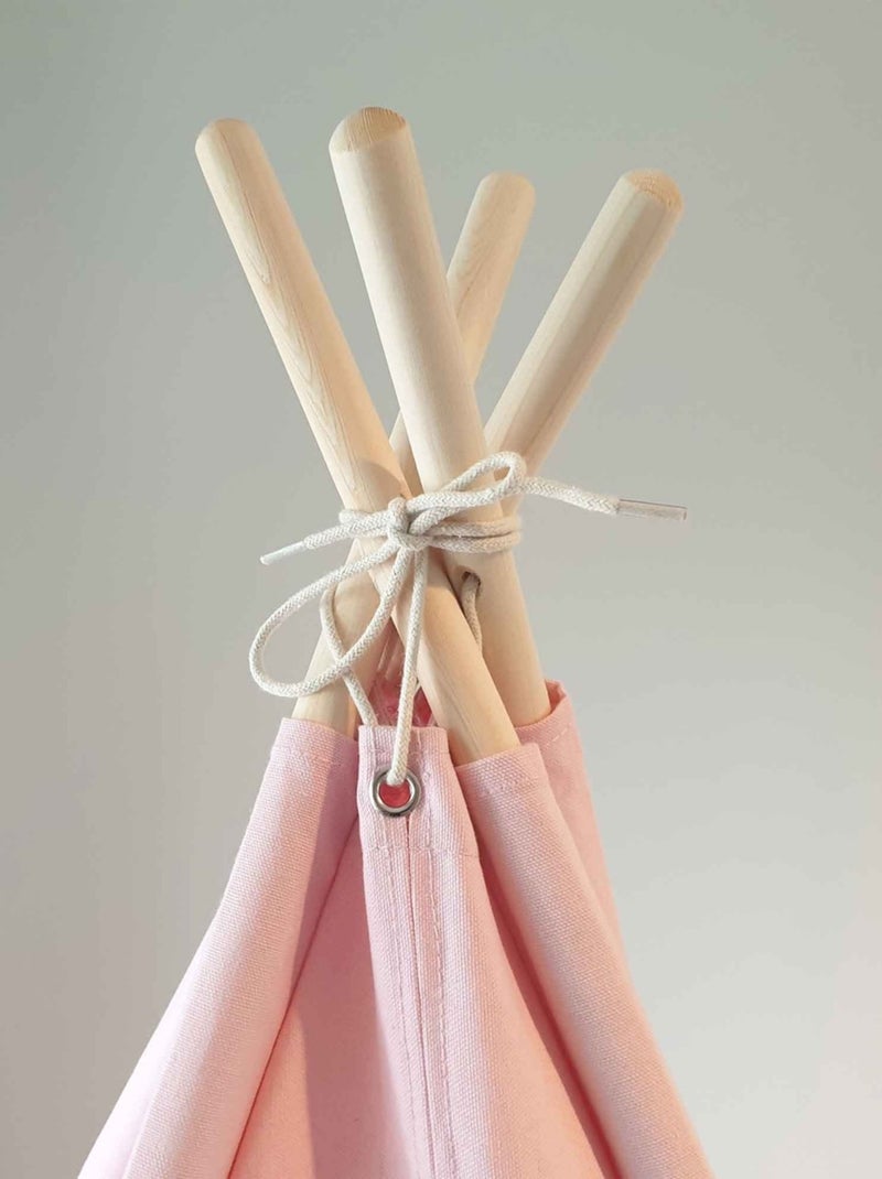 Tente tipi rose pour enfant bois FSC et coton Alba de Sunny Rose - Kiabi
