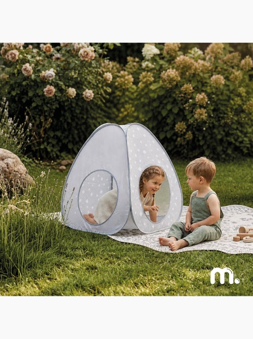 Tente tunnel enfant pop-up 2 en 1 tipi triangle labyrinthe dim 170x80cm gris - Kiabi Tente tunnel enfant pop-up 2 en 1 tipi triangle labyrinthe dim 170x80cm gris - Kiabi