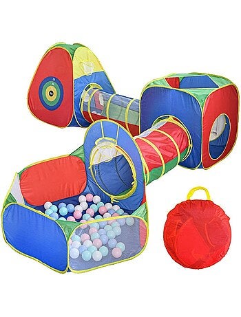 Tente tunnel enfant tunelle pliable motricité (sans balles) 5 éléments