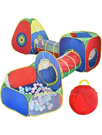 Tente tunnel enfant tunelle pliable motricité (sans balles) 5 éléments