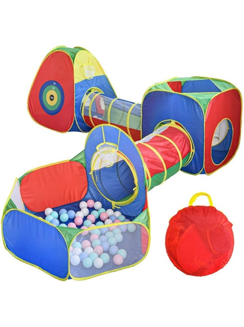 Tente tunnel enfant tunelle pliable motricité (sans balles) 5 éléments - Kiabi