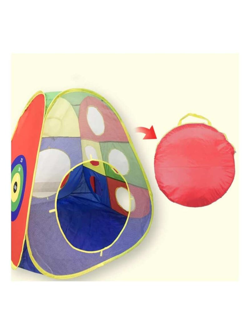 Tente tunnel enfant tunelle pliable motricité (sans balles) 5 éléments Multicolore - Kiabi