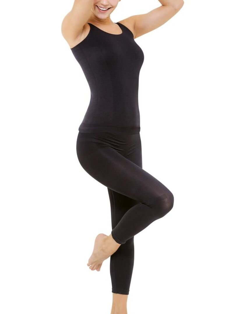 Ensemble technique legging minceur et top Cellutex - Blanc - Kiabi - 34.50€