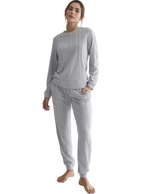 Tenue de détente et intérieur pyjama pantalon haut Basica - Kiabi