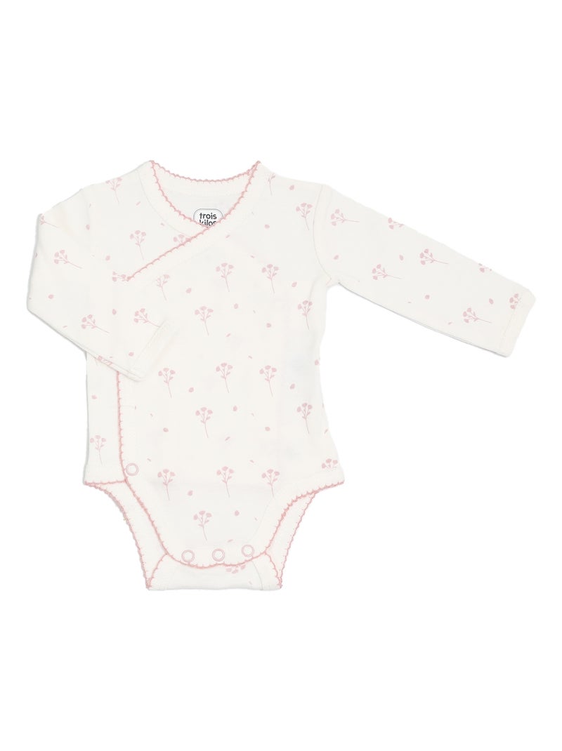 Tenue de naissance pour bébé - Fleurs Ecru - Kiabi