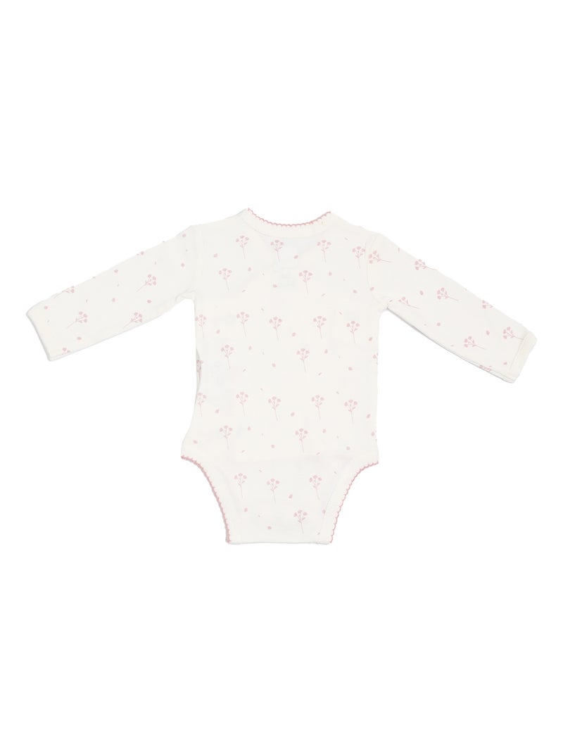 Tenue de naissance pour bébé - Fleurs Ecru - Kiabi