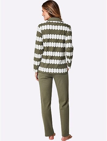 Tenue détente avec veste à motifs et pantalon uni - Taille standard - Witt