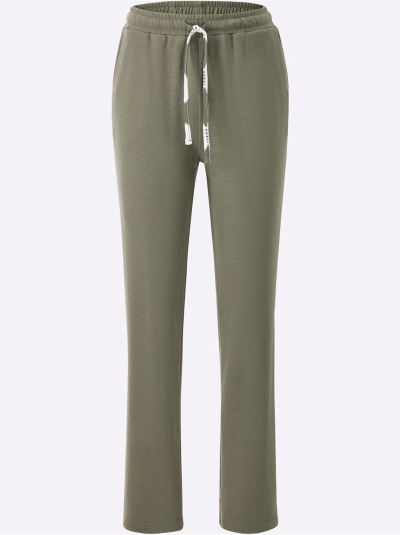 Tenue détente avec veste à motifs et pantalon uni - Taille standard - Witt Blanc Vert - Kiabi