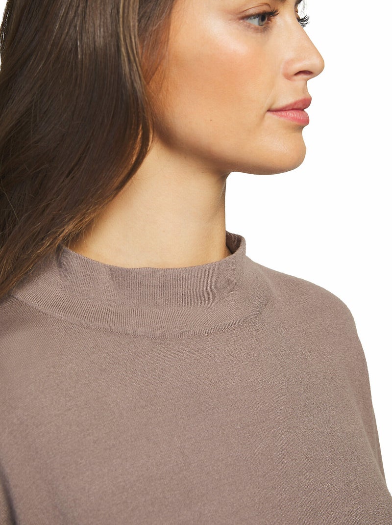 Tenue détente et intérieur pyjama pantacourt tunique Tricot Beige - Kiabi