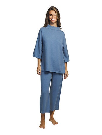 Tenue détente et intérieur pyjama pantacourt tunique Tricot