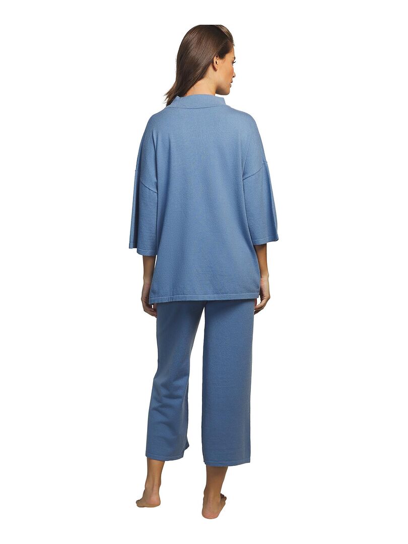 Tenue détente et intérieur pyjama pantalon haut Tricot - Beige
