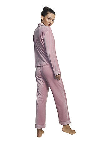 Tenue détente et intérieur pyjama pantalon chemise Polar Soft