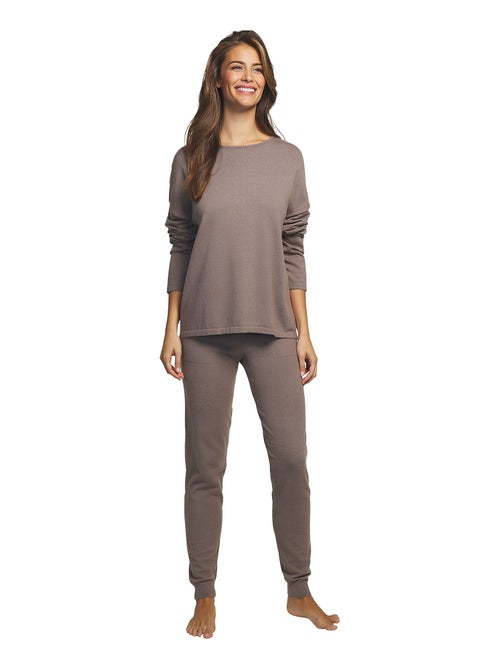 Tenue détente et intérieur pyjama pantalon haut Tricot - Kiabi