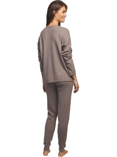 Tenue détente et intérieur pyjama pantalon haut Tricot - Kiabi