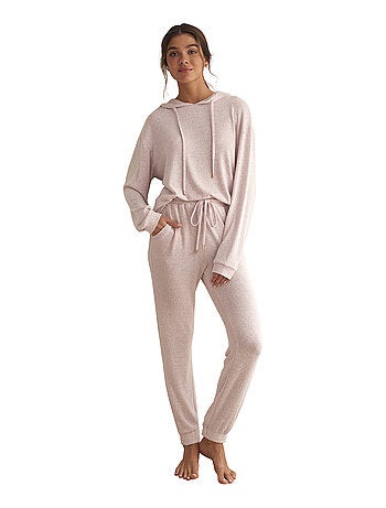 Tenue détente et intérieur pyjama pantalon sweat capuche BASIC P82
