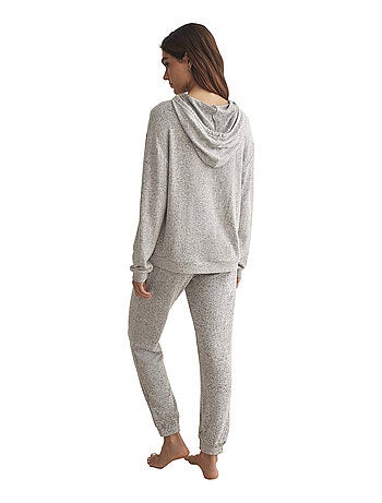 Tenue détente et intérieur pyjama pantalon sweat capuche BASIC P82