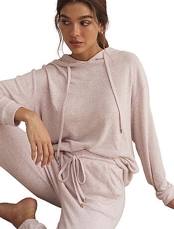 Tenue détente et intérieur pyjama pantalon sweat capuche BASIC P82