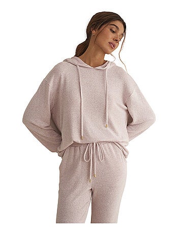 Tenue détente et intérieur pyjama pantalon sweat capuche BASIC P82