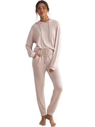 Tenue détente et intérieur pyjama pantalon sweat capuche BASIC P82