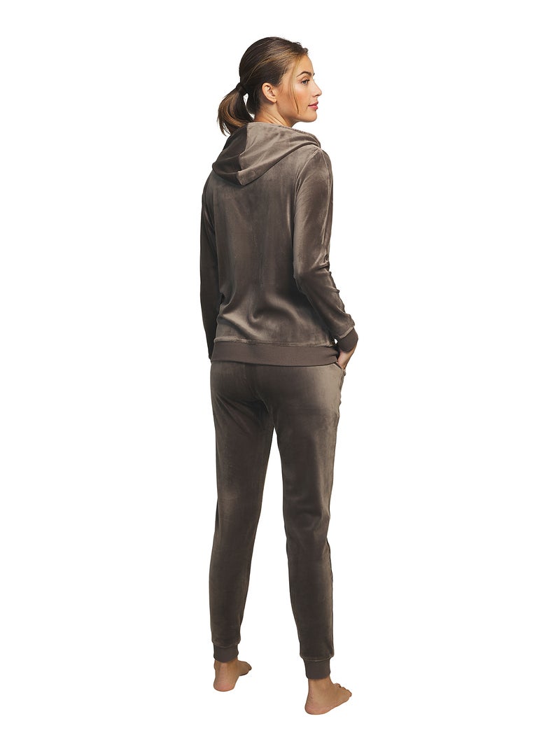 Tenue détente et intérieur pyjama pantalon sweat capuche Sport Kaki - Kiabi