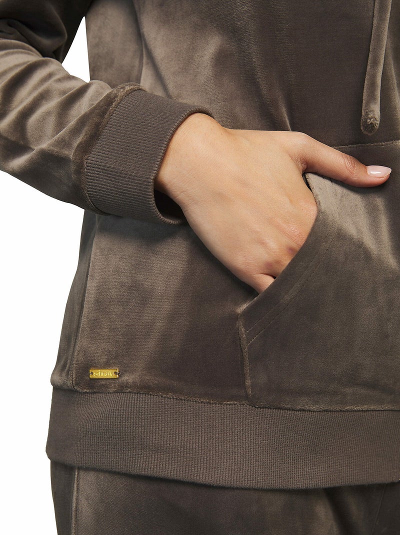 Tenue détente et intérieur pyjama pantalon sweat capuche Sport Kaki - Kiabi